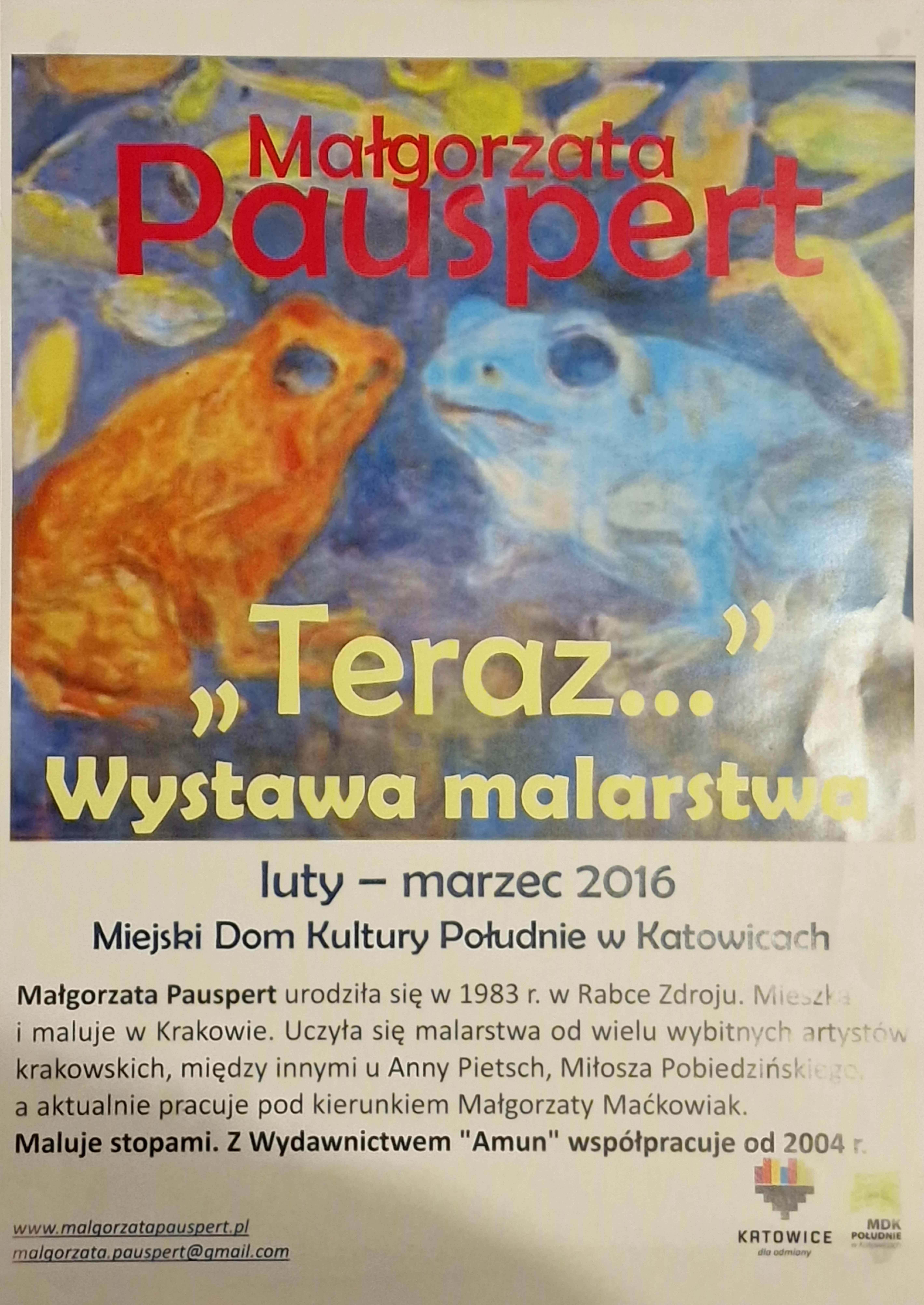 "Teraz.." Wystawa malarstwa Małgorzata Pauspert